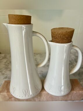 Ayesha Curry Ceramics EVOO Bottles 6 & 10oz Cork Top